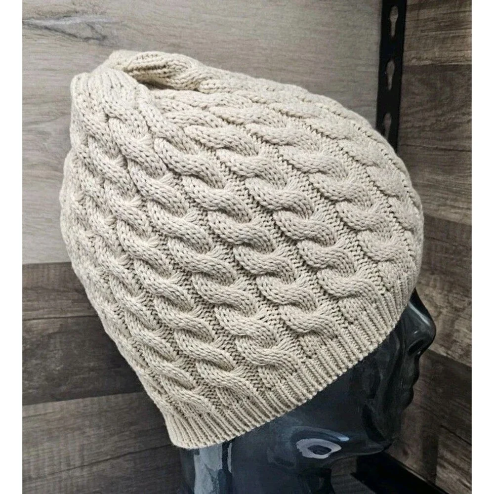 Richardson 138 SAND Women's Cable Knit Beanie SMALL
